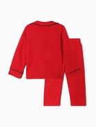 Пижама детская новогодняя: рубашка, брюки, KAFTAN: Classic line, красная, рост 86-92 см - Фото 14