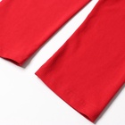 Пижама детская новогодняя (рубашка, брюки) KAFTAN Classic line, размер 32 (110-116 см), однотонная, красная 9769715