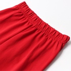 Пижама детская новогодняя (рубашка, брюки) KAFTAN Classic line, размер 34 (122-128 см), однотонная, красная 9769716