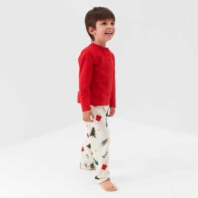 Пижама новогодняя детская KAFTAN Christmas tree, размер 28 (86-92 см)