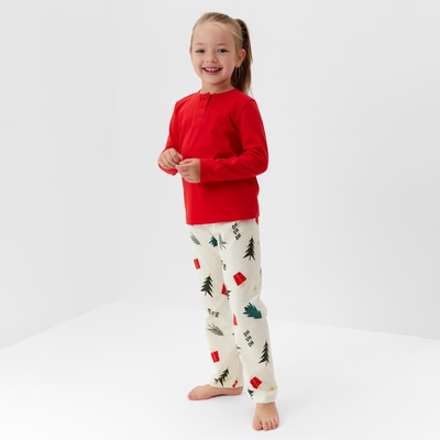 Пижама новогодняя детская KAFTAN Christmas tree, размер 28 (86-92 см)