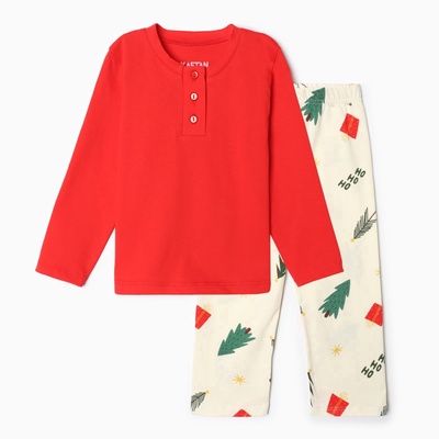 Пижама новогодняя детская KAFTAN Christmas tree, размер 28 (86-92 см)