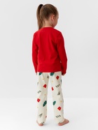 Пижама новогодняя детская: лонгслив, брюки, KAFTAN: Christmas tree, бело-красная, рост 134-140 см - Фото 6