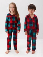 Пижама новогодняя детская: рубашка, брюки, KAFTAN: Xmas mood, красно-зелёная, рост 98-104 см - Фото 4