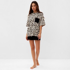 Пижама женская (футболка, шорты) KAFTAN Style, размер 44-46