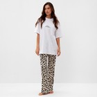 Пижама женская (футболка и брюки) KAFTAN "Style" р. 52-54 - фото 320458391
