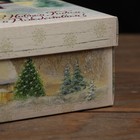 Коробка складная, крышка-дно,"С Новым Годом и Рождеством" 30 х 20 х 9 см - Фото 3