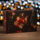 Коробка складная, крышка-дно,"Новогодний подарок" 30 х 20 х 9 см - Фото 1