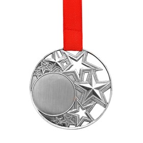 Медаль под нанесение «Ты звезда», ⌀ 5 см, цвет сер., с лентой