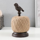 Фигурка-катушка для ниток «Птица на жёрдочке», чугун, 9×9×17.5 см - Фото 2