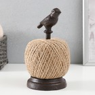 Фигурка-катушка для ниток «Птица на жёрдочке», чугун, 9×9×17.5 см - Фото 3