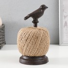Фигурка-катушка для ниток «Птица на жёрдочке», чугун, 9×9×17.5 см - Фото 4