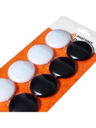 Набор магниты для доски d=4 см, 8 штук, на блистере, 4 штуки-белые, 4 штуки-черные - Фото 2