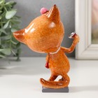 Фигурка полистоун лак «Кошечка с бокалом», 8.3×6.2×13.8 см - Фото 3