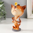 Фигурка полистоун лак «Котик-врач с фонендоскопом», 8.3×6.2×13.8 см - Фото 4