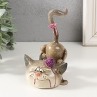 Фигурка полистоун лак «Кошечка играет с клубком», 9.5×8×12.5 см - Фото 2