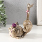 Фигурка полистоун лак «Кошечка играет с клубком», 9.5×8×12.5 см - Фото 3