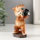 Фигурка полистоун лак «Котишка фотокорреспондент», 6×4.5×9 см - Фото 1