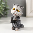 Фигурка полистоун лак «Котишка с телефоном», 7×6×7 см - Фото 2