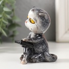 Фигурка полистоун лак «Котишка с телефоном», 7×6×7 см - Фото 5