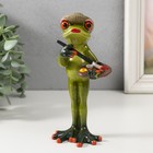 Фигурка полистоун лак «Лягуха: Художник», 16.5×7×5.5 см - Фото 1