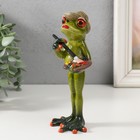 Фигурка полистоун лак «Лягуха: Художник», 16.5×7×5.5 см - Фото 4