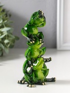 Фигурка полистоун лак «Пирамидка из лягушек», 14×7.5×5 см - Фото 2