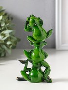 Фигурка полистоун лак «Пирамидка из лягушек», 14×7.5×5 см - Фото 3