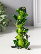 Фигурка полистоун лак «Пирамидка из лягушек», 14×7.5×5 см - Фото 4