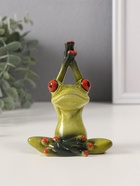 Фигурка полистоун лак «Лягушка: йог», 7×9.5×4 см, МИКС - Фото 2