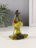 Фигурка полистоун лак «Лягушка: йог», 7×9.5×4 см, МИКС - Фото 3