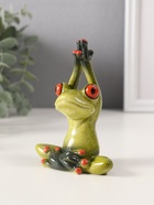 Фигурка полистоун лак «Лягушка: йог», 7×9.5×4 см, МИКС - Фото 5