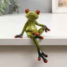 Фигурка полистоун лак «Лягуха сидит», на полку, 14.8×9.5×5.5 см - Фото 2