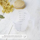 Стакан мерный Доляна, 500 мл, пластик, белый - Фото 2