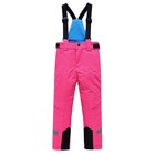 Брюки горнолыжные для девочки, рост 104 см, цвет розовый - Фото 1