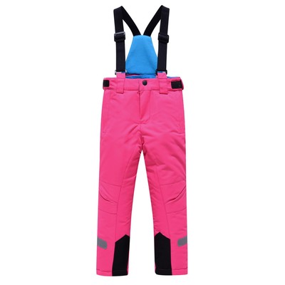 Брюки горнолыжные для девочки, рост 104 см, цвет розовый