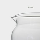 Чайник заварочный стеклянный с бамбуковой крышкой BellaTenero «Эко», 400 мл, 13,5×10×10,5 см - фото 4399349