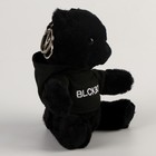 Мягкая игрушка «Чёрный медведь» на брелоке, 15 см - Фото 2