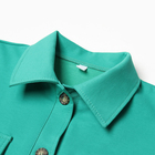 Костюм женский (рубашка/брюки), цвет зелёный, размер 44 - Фото 2