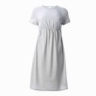 Ночная сорочка женская для беременных, цвет серый/горох, размер 50 - Фото 4