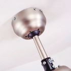 Вентилятор потолочный со светильником SUSALE, E14, 1X60Вт, сталь, никель, стекло, белый - Фото 7