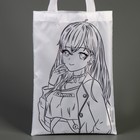 Сумка-шопер, раскраска «Девочка аниме», 32 х 23 см - Фото 4