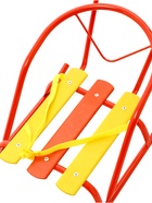 Санки кукольные с толкателем, алый - Фото 5