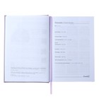 Ежедневник датированный 2024, A5, 176 листов ESCALADA, твёрдый переплёт с поролоном, искусственная кожа "Плонже эконом", блинтовое тиснение, блок 70 г/м², сиреневый - фото 24552357