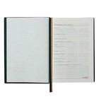 Ежедневник датированный 2024, А5, 176 листов "ESCALADA", твёрдый переплёт, искусственная кожа, тиснение фольгой, 3D-дизайн, кремовый блок 70 г/м², зелёный - фото 25608920