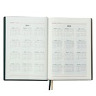 Ежедневник датированный 2024, А5, 176 листов "ESCALADA", твёрдый переплёт, искусственная кожа, тиснение фольгой, 3D-дизайн, кремовый блок 70 г/м², зелёный - фото 25608921