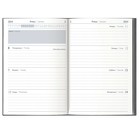 Еженедельник датированный 2024, A5, 80 листов ESCALADA, мягкий переплёт, искусственная кожа "Гоутскин", блинтовое тиснение, белый офсет 70 г/м², серый - фото 23033311