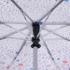 Зонт автоматический «Клякса», облегчённый, эпонж, 3 сложения, 8 спиц, R = 52 см, разноцветный - Фото 6