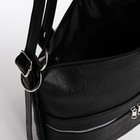 Сумка-мешок "Саломея" на молнии, цвет чёрный - Фото 5