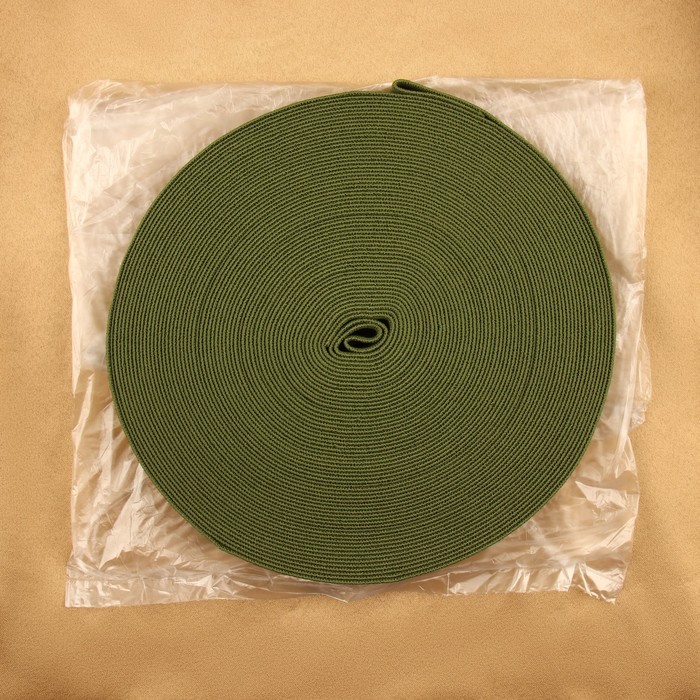 Резинка бельевая, 20 мм, 20 м, цвет хаки